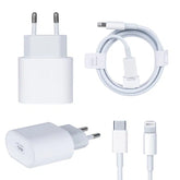 20W USB-C strømforsyning inkl. opladerkabel til iPhone - reFix.dk